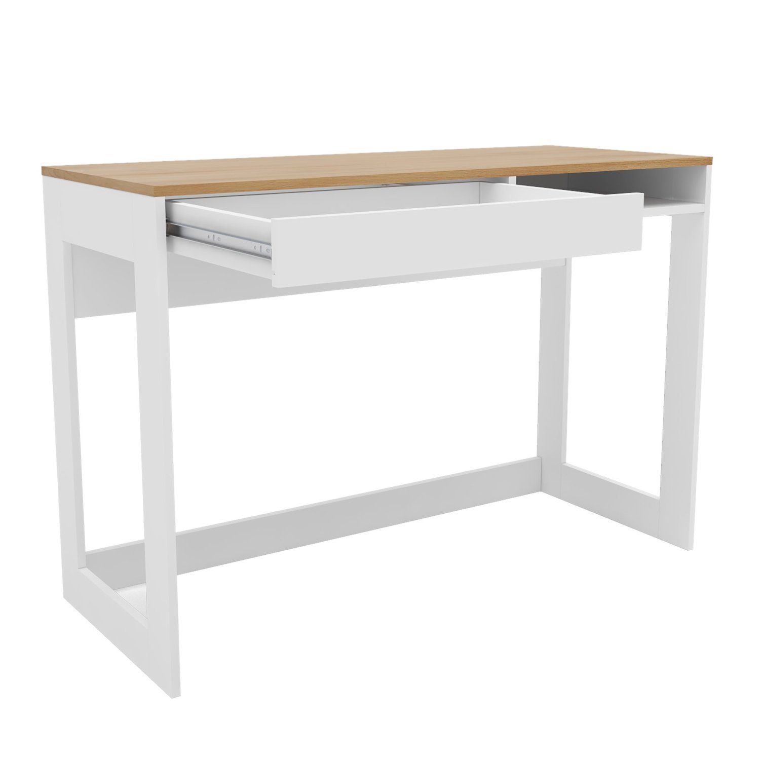 Escrivaninha Mesa para Escritório 110cm 1 Gaveta 1 Nicho Rocklin - 6