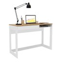 Ver imagem 2 de Escrivaninha Mesa Escritório 110cm 1 Gaveta 1 Nicho Rocklin