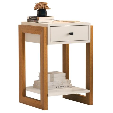 Mesa de Cabeceira 1 Gav 1661 Perola Ofertamo