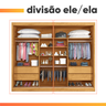 Guarda Roupas Casal 2 Portas de Correr com Espelho 4 Gavetas Flex 100% Mdf Austria - 9