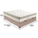 Ver imagem 6 de Cama Box Baú Bege e Colchão King Best Molas Ensacadas Casal 138x188x33 Anjos