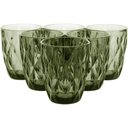 Ver imagem 3 de Copo Água 10x8x8cm 270ml Vidro Verde 6pç