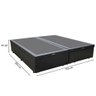 Cama Box Baú King 193 Tecido Sintético Preto com Colchão Marrocos - Poliéster - Espuma D33 30cm - 3