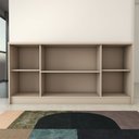 Ver imagem 5 de Balcão Buffet Lusso 4 Portas 3 Prateleiras Off White - Panorama Móveis