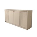 Ver imagem 1 de Balcão Buffet Lusso 4 Portas 3 Prateleiras Off White - Panorama Móveis