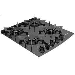 Fogão Itatiaia Electra Glass 4 Bocas - Mesa de Vidro, - Acendimento Automático - Preto - 3