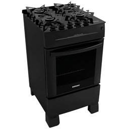 Fogão Itatiaia Electra Glass 4 Bocas - Mesa de Vidro, - Acendimento Automático - Preto - 1