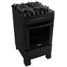 Fogão Itatiaia Electra Glass 4 Bocas - Mesa de Vidro, - Acendimento Automático - Preto - 1