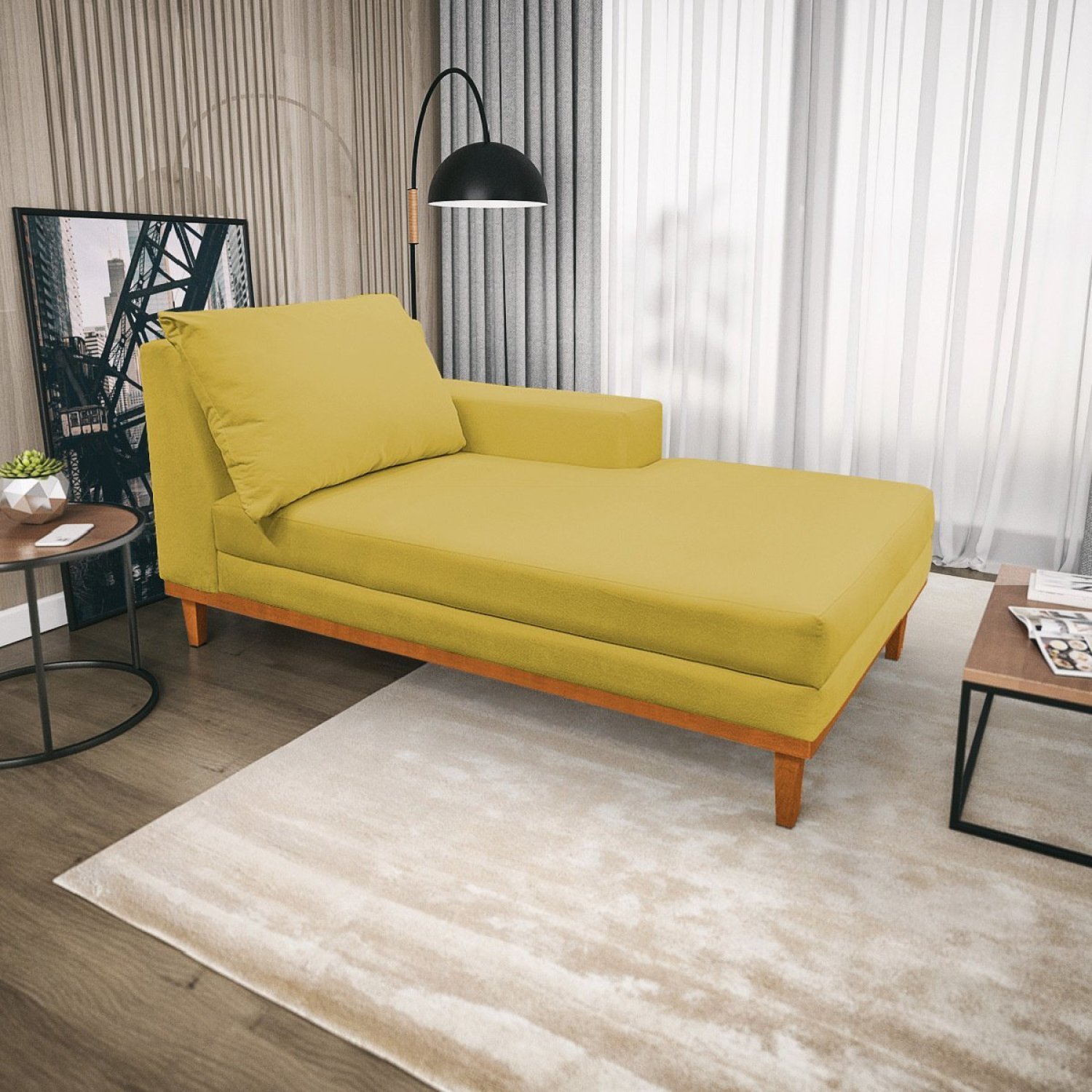 Recamier 165cm Suede Almeria Maranata Estofados - 1