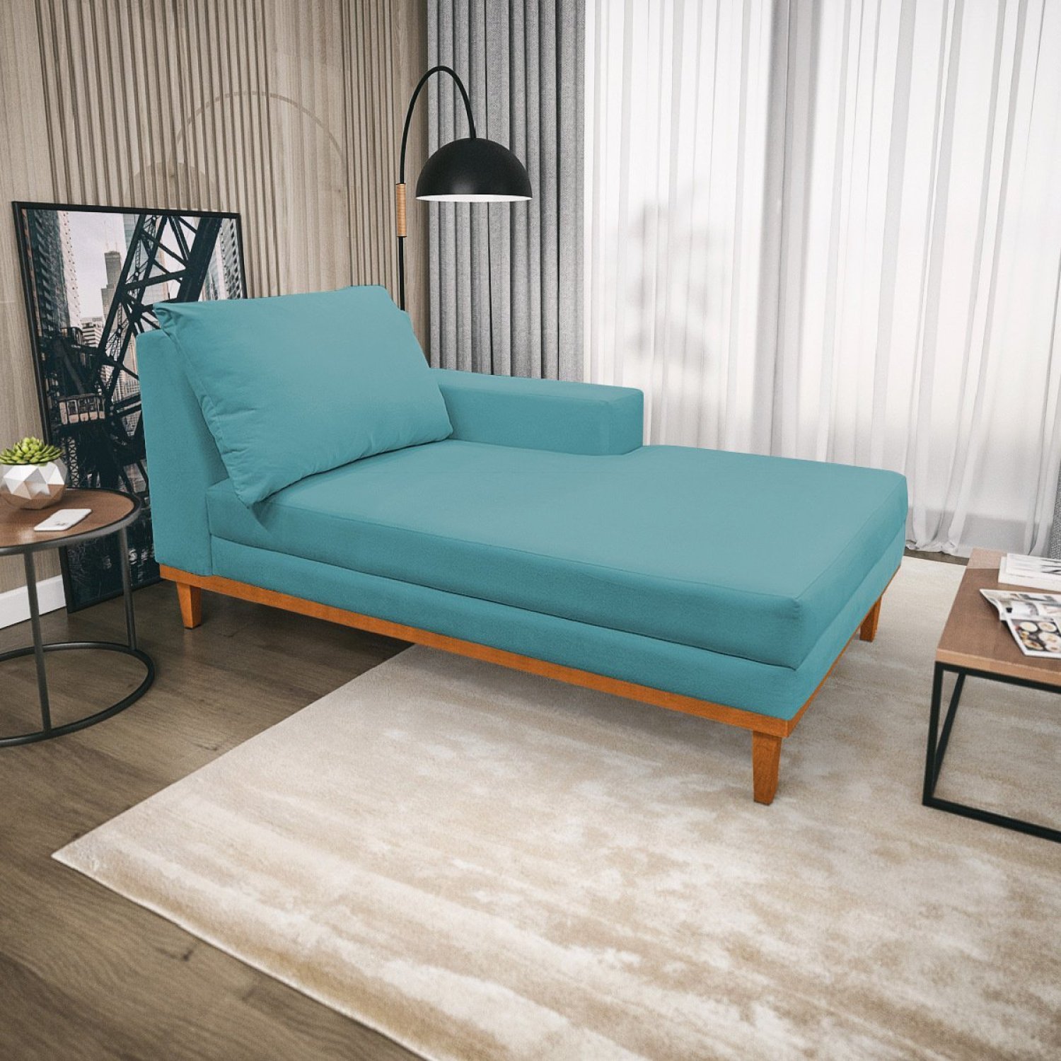 Recamier 165cm Suede Almeria Maranata Estofados - 1