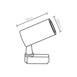 Spot Direcionável para Trilho Taschibra Track Mr16 Gu10 Bivolt Branco - 3