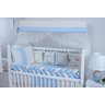 Kit de Berço Dirigivel Percal Linho Americano 12 peças Baby Império Marinho - 2