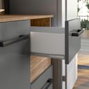 Ver imagem 5 de Cozinha Suspensa Juliete Carvalho Rústico / Chumbo - Nicioli