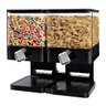 Dispenser Duplo de Cereais Porta Alimentos Sucrilhos Granola Grãos Mantimentos com 2 Potes Luxo Pret - 5