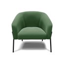 Ver imagem 2 de Cadeira Sala de Jantar Pé de Ferro Preto Kit 2 Stella Suede D03 - D'Rossi Cor Verde