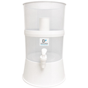 Ver imagem 1 de Filtro de Água 7,5L Bebedouro Compacto com Vela Cerâmica e Boia Dosadora Inmetro - Branco