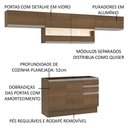 Ver imagem 5 de Armário de Cozinha Compacta 280cm Rustic Marina Madesa 01