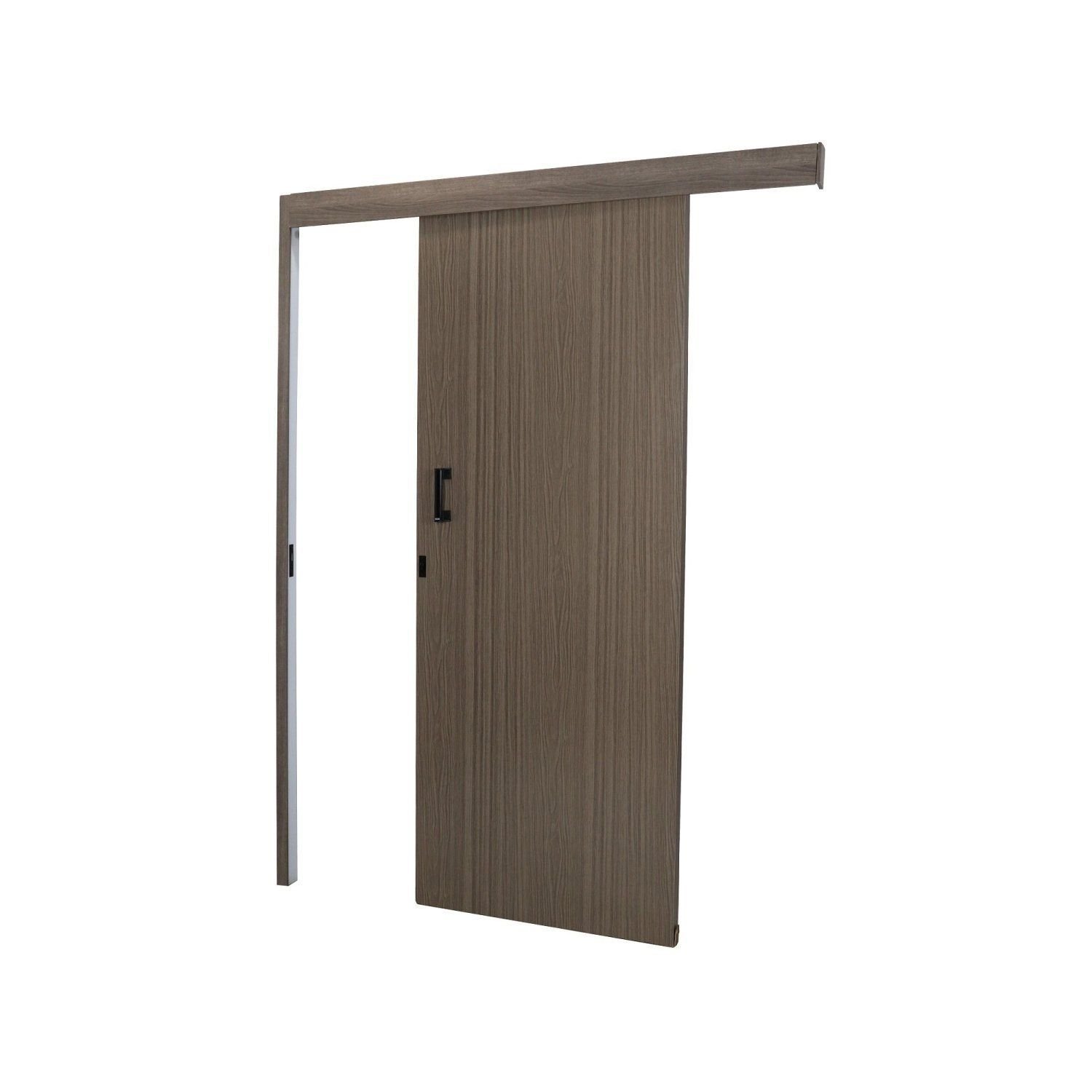 Porta de Correr Madeira 215x80cm Sobrepor Reversível Melamínico