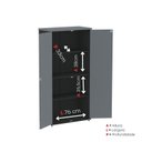 Ver imagem 7 de Armário Alto para Escritório com 2 Portas Pivotantes P25 Preto/Grafito