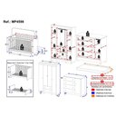 Ver imagem 4 de Quarto de Bebê Completo Berço Americano 3 em 1 Colchão Allegra Multimóveis Mp4598 Madeirado