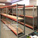 Ver imagem 5 de Mini Porta Pallet 200 Kg por Nivel Inicial com 4 Niveis Preto com Mdf Preto