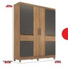 Guarda-roupa Casal 6 Portas 159,6cm X 201cm Mauá - 3