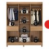 Guarda-roupa Casal 6 Portas 159,6cm X 201cm Mauá - 11