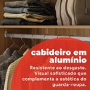 Ver imagem 7 de Guarda-Roupa Casal 6 Portas 159,6cm x 201cm Mauá Marrom/Amêndola/Grafito Prime Tx