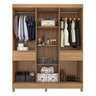 Guarda-roupa Casal 6 Portas 159,6cm X 201cm Mauá - 4