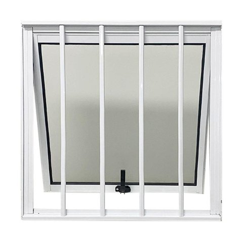 Vitrô Alumínio Branco Maxim Ar c/Grade Confort - 60x100