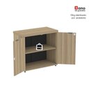 Ver mais imagens de Armário Baixo para Escritório PE40 com 2 Portas Pivotantes Marrom/Noce Marromle