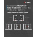 Ver imagem 2 de Porta de Alumínio 03 folhas com vidro temperado branca - 210x150