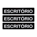 Ver imagem 1 de Combo 6 Placas De Sinalização Escritório 30x7 Acesso - A-404 F9e