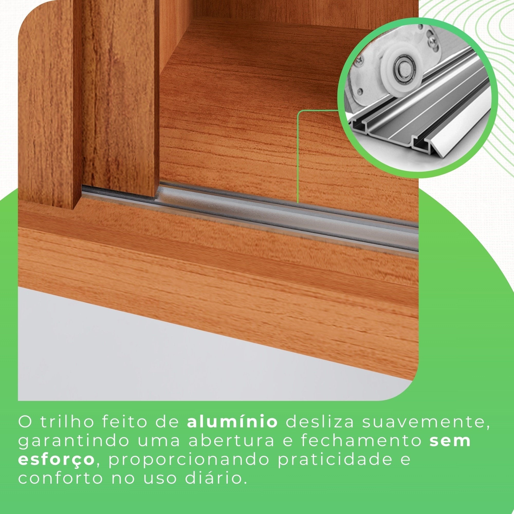 Guarda Roupa Casal 3 Portas Espelhado 4 Gavetas Costa Rica  - 10
