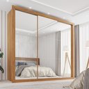 Ver imagem 2 de Guarda Roupa Casal 3 Portas Espelhado 4 Gavetas Costa Rica