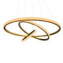 Ver imagem 5 de Luminaria Lustre 3 em 1 Aneis Arco Perfil Led Infinito Ajustavel Regulavel Pendente Iluminaçao Sala