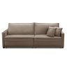 Sofá Cama Retrátil e Reclinável 2,50m com Molas Karen Veludo Cappuccino Adonai Estofados - 5