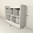 Ver imagem 3 de Estante Organizadora de Brinquedos Aurora 100% Mdf