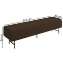 Ver imagem 4 de Puff Recamier 163 cm Pes Metal Baid Veludo SL 942 Peer
