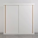 Ver imagem 4 de Guarda Roupa Casal com Espelho Interno 2 Portas de Correr Boreal CabeCasa MadeiraOriginals