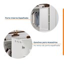 Ver imagem 7 de Guarda Roupa Casal com Espelho Interno 2 Portas de Correr Boreal CabeCasa MadeiraOriginals