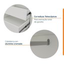 Ver mais imagens de Guarda Roupa Casal com Espelho Interno 2 Portas de Correr Boreal CabeCasa MadeiraOriginals