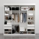 Ver imagem 2 de Guarda Roupa Casal com Espelho Interno 2 Portas de Correr Boreal CabeCasa MadeiraOriginals