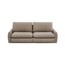 Ver imagem 2 de Sofá Retrátil Luka 2.30m 3 Lugares Pillow Top 18cm Molas Ensacadas Estilo Luxo Sala - Bege Escuro
