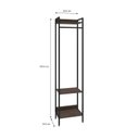 Ver imagem 6 de Estante Closet Arara 187x45cm 3 Prateleiras Active Yescasa Marrom/Nogal/Preto