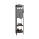 Ver imagem 3 de Estante Closet Arara 187x45cm 3 Prateleiras Active Yescasa Marrom/Nogal/Preto
