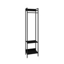 Ver imagem 4 de Estante Closet Arara 187x45cm 3 Prateleiras Active Yescasa Preto/Ônix