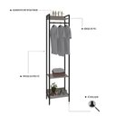 Ver imagem 5 de Estante Closet Arara 187x45cm 3 Prateleiras Active Yescasa