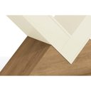 Ver imagem 4 de Mesa para Cozinha Amora com Tampo Madeirado com Vidro 180x105cm Freijó Off White Kappesberg
