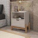 Ver imagem 7 de Mesa de Cabeceira 1 Gaveta 004015 Off White Dcasa